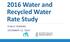 2016 Water and Recycled Water Rate Study PUBLIC HEARING DECEMBER 12, 2016