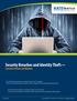 Provided with permission to Mauch Chunk Trust Company Source: Security Breaches & Identity Theft Consumer Survey presented by RateWatch