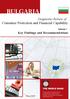 BULGARIA. Diagnostic Review of Consumer Protection and Financial Capability. Key Findings and Recommendations. Volume I. May 2009