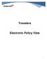 Travelers. Electronic Policy View