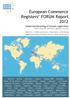 European Commerce Registers FORUM Report 2012