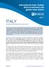 ITALY TRADE AND INVESTMENT STATISTICAL NOTE