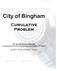 City of Bingham. Cumulative Problem. For use with McGraw-Hill/Irwin Accounting for Governmental and Nonprofit Entities, 13 th Edition