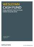 WESLEYAN CASH FUND FINAL REPORT FOR THE YEAR ENDED 30 JUNE 2016