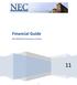 Financial Guide. Northfield Enterprise Center