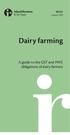 IR252 January Dairy farming. A guide to the GST and PAYE obligations of dairy farmers