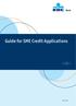 Guide for SME Credit Applications