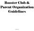 Booster Club & Parent Organization Guidelines