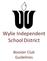 Wylie Independent School District. Booster Club Guidelines