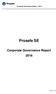 Corporate Governance Report Prosafe SE Corporate Governance Report 2016