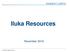 Iluka Resources. November Sandon Capital Pty Ltd