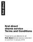first direct shares service Terms and Conditions