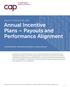 Annual Incentive Plans Payouts and Performance Alignment