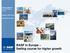 BASF in Europe Setting course for higher growth