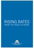 RISING RATES WHAT YOU NEED TO KNOW
