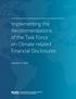 Implementing the Recommendations of the Task Force on Climate-related Financial Disclosures