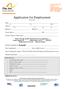 Application for Employment (Please print)