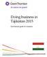 Doing business in Tajikistan Commercial guide for investors