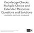 Knowledge Checks: Multiple-Choice and Extended Response Questions and Solutions