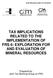 TAX IMPLICATIONS RELATED TO THE IMPLEMENTATION OF FRS 6: EXPLORATION FOR AND EVALUATION OF MINERAL RESOURCES