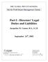 Part I - Directors Legal Duties and Liabilities