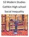 S3 Modern Studies Cathkin High school Social Inequality