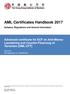 AML Certificates Handbook 2017