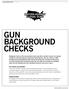 Gun Background. The private sale loophole. Missing records