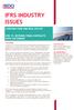 IFRS INDUSTRY ISSUES CONSTRUCTION AND REAL ESTATE IFRS 15: REVENUE FROM CONTRACTS WITH CUSTOMERS