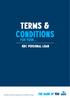TERMS & CONDITIONS. for your... KBC personal loan. KBC Bank Ireland plc is regulated by the Central Bank of Ireland.
