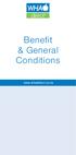 Benefit & General Conditions