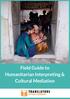 Field Guide to Humanitarian Interpreting & Cultural Mediation