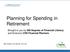 Planning for Spending in Retirement