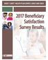 HEDIS CAHPS HEALTH PLAN SURVEY, ADULT AND CHILD Beneficiary Satisfaction Survey Results
