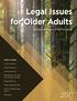 Legal Issues for Older Adults An Oregon Information & Reference Guide