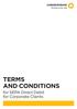 TERMS AND CONDITIONS. for SEPA Direct Debit for Corporate Clients