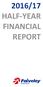 2016/17 HALF-YEAR FINANCIAL REPORT