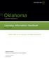 Oklahoma. Licensing Information Handbook. May 1, Insurance Department. Register online at