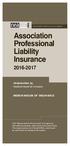 Association Professional Liability Insurance