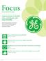 Focus. Improvements to health care, retirement, and other benefits ON GE BENEFITS Boost to Retirement Income Benefits