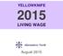 YELLOWKNIFE LIVING WAGE. August 2015