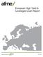 European High Yield & Leveraged Loan Report