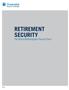 RETIREMENT SECURITY. The Role of Multiemployer Pension Plans