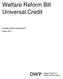 Welfare Reform Bill Universal Credit. Equality impact assessment March 2011