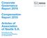 Corporate Governance Report Compensation Report Articles of Association of Nestlé S.A.