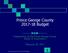 Prince George County Budget