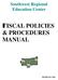 Southwest Regional Education Center FISCAL POLICIES & PROCEDURES MANUAL