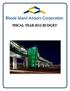 RHODE ISLAND AIRPORT CORPORATION BUDGET FOR FISCAL YEAR 2016