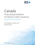 Canada. Proxy Voting Guidelines for Venture-Listed Companies. Benchmark Policy Recommendations. Effective for Meetings on or after February 1, 2018