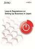 Laws & Regulations on Setting Up Business in Japan
